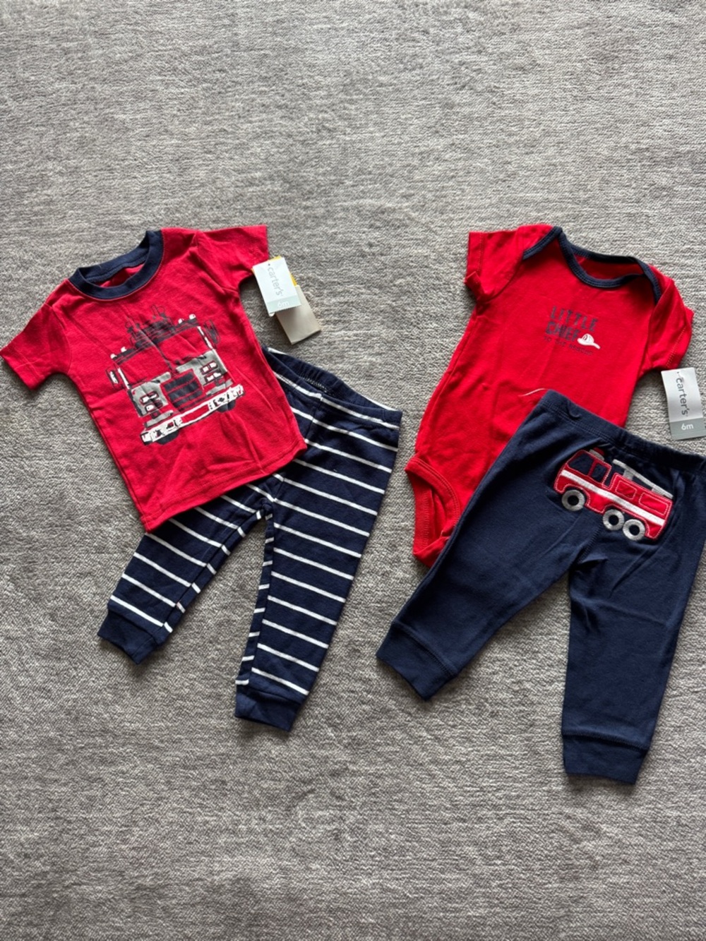 Carter's Firetruck Baby Outfits (2)